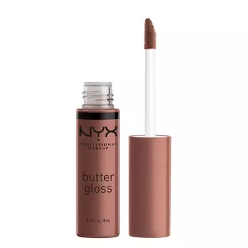 Блеск для губ butter gloss Nyx Professional Makeup, цвет neutral light brow, вес 8 гр.