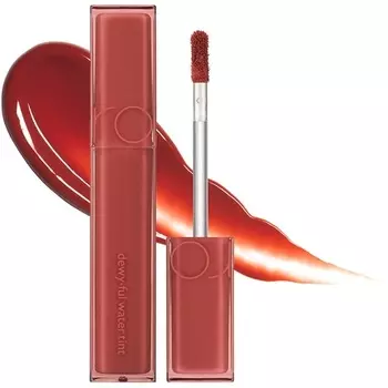 Блеск для губ Dewyful Water Tint 0,18 жидких унций 04 Chili Up Стойкий оттенок для губ Увлажняющий натуральный блеск Mlbb, Rom&Nd