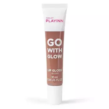 Блеск для губ playinn go with glow gloss voluminizador hidratante Inglot, цвет 21 nude