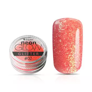 Блеск для ногтей, Neon Glow 02, 3г Silcare