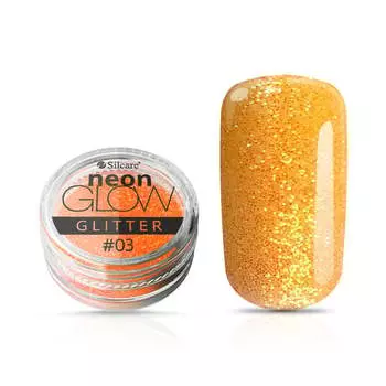 Блестки для ногтей, Neon Glow 03, 3г Silcare