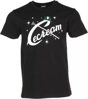 Блестящая футболка с короткими рукавами Ice Cream, черный