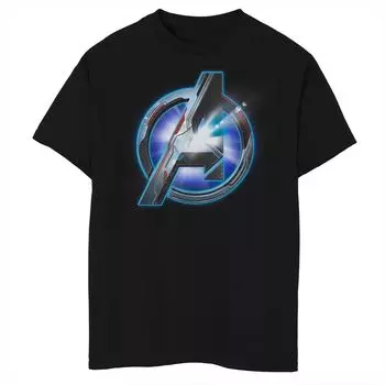 Блестящая футболка с логотипом Marvel's Avengers Endgame для мальчиков 8–20 лет Licensed Character