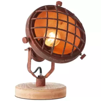 Блестящая настольная лампа "Мила", 1 лампочка, лампочка Е14 | без лампочки, настольная лампа ржавого цвета Brilliant Высота: 21 см, цвет rostfarbend