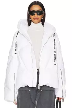 Блестящая стеганая куртка Khrisjoy, белый