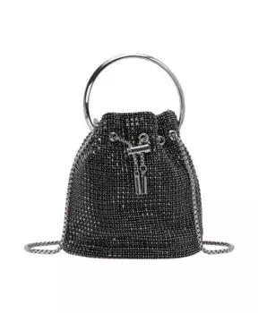 Блестящая сумка лодочка Alma En Pena, черный