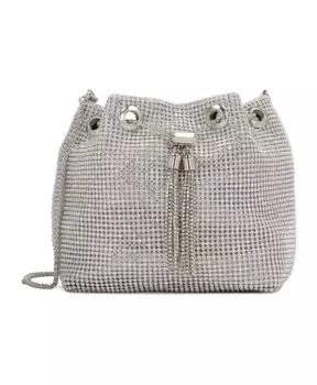 Блестящая сумка мешок Kazar, серый