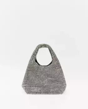 Блестящая сумка Sfera, цвет Plata