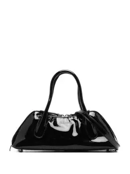 Блестящая сумка-тоут Blumarine, черный