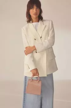 Блестящая сумочка с ручкой Next, розовый