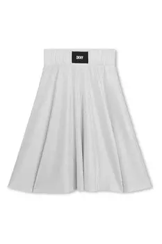 Блестящая юбка с вырезом Dkny, серый