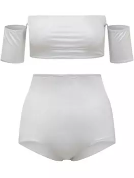 Блестящее бикини ALESSANDRO VIGILANTE, серый