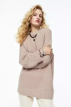 Блестящее платье H&M, пудрово-розовый