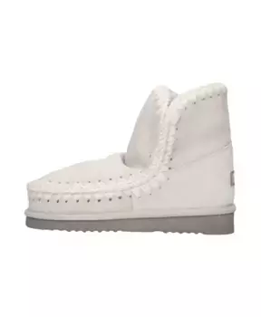 Блестящие эскимосские сапоги из серебристой замши Mou, серый