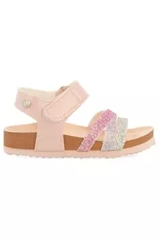 Блестящие босоножки на липучке Gioseppo, розовый