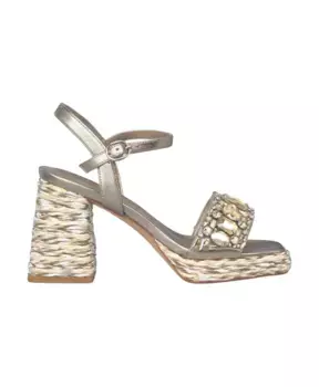 Блестящие босоножки на платформе Alma En Pena, желтый