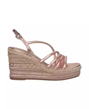 Блестящие босоножки на танкетке Alma En Pena, розовый