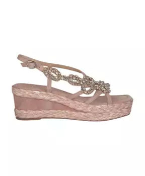 Блестящие босоножки на танкетке Alma En Pena, розовый