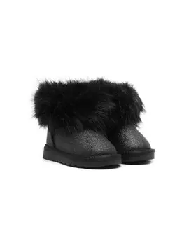 Блестящие ботильоны Monnalisa, черный