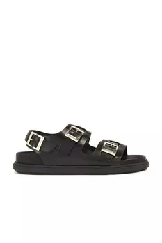Блестящие изысканные сандалии Cannes Birkenstock, черный