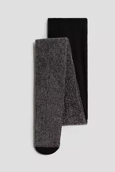 Блестящие колготки H&M, черный