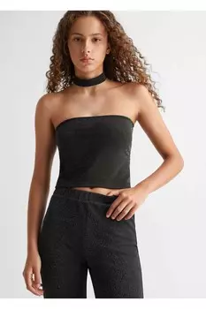 Блестящие колготки Mango, черный