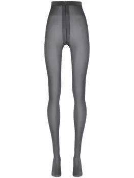 Блестящие колготки Wolford, серый