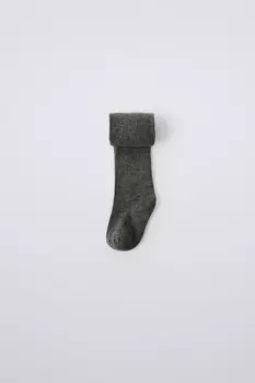 Блестящие колготки ZARA, серый