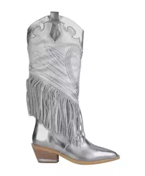 Блестящие ковбойские сапоги с бахромой Alma En Pena, серый