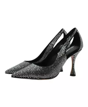 Блестящие кожаные туфли с острым носком Lola Cruz, серый