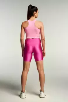 Блестящие леггинсы от drymove H&M, красный