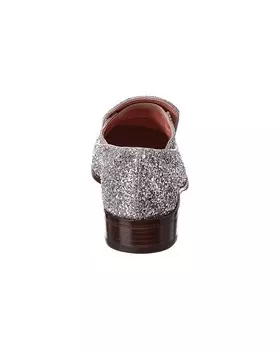 Блестящие лоферы Victoria Beckham, серебро