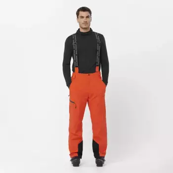 Блестящие мужские шорты Salomon, оранжевый