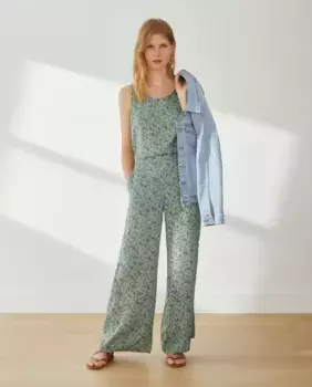 Блестящие пижамные штаны «добби» Southern Cotton, зеленый