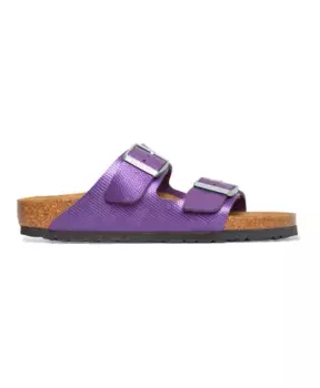 Блестящие сандалии цвета ящерицы Birkenstock, фиолетовый
