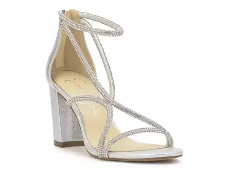Блестящие сандалии Jessica Simpson, Silver Metallic