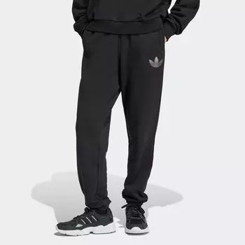 блестящие спортивные брюки adidas Originals, цвет black