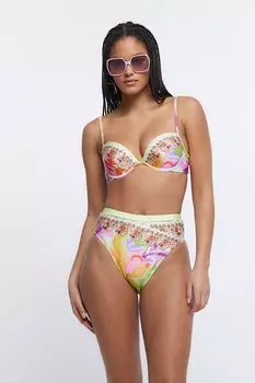 Блестящие трусы River Island, желтый