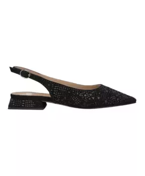 Блестящие туфли на плоской подошве с застежкой пряжкой Alma En Pena, черный