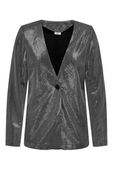 Блестящий блейзер с длинными рукавами Jdy, серый