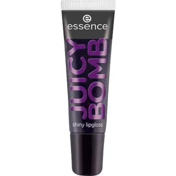 Блестящий блеск для губ Juicy Bomb Nr. 13 Черный глянцевый мерцающий веганский Без парабенов Без микропластика Без наночастиц 10 мл, Essence