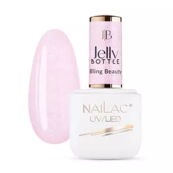 Блестящий гель-бутылочка, 7 мл Nailac Jelly bottle, цвет bling beauty