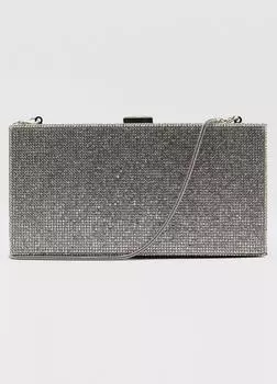 Блестящий клатч KOKO COUTURE, серебро
