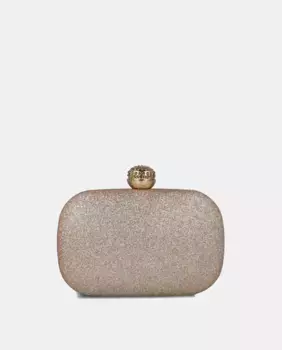Блестящий клатч Menbur, бежевый