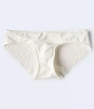 Блестящий кружевной хипстер Aeropostale, бежевый