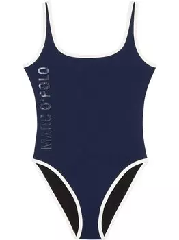 Блестящий купальник Marc O'Polo, синий