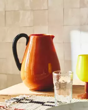 Блестящий кувшин x коллаж Zara Home, коричневый