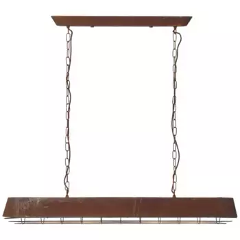 Блестящий подвесной светильник "Альвера", 4 пламени, лампа E27 | без лампочки, подвесной светильник на 4 лампочки Brilliant Высота: 90 см, цвет rostfarbend