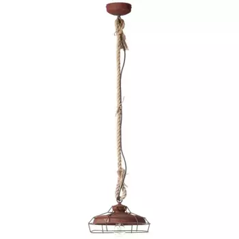 Блестящий подвесной светильник "Питер", 1 лампочка, лампочка E27 | без лампочки, подвесной светильник 30см ржавого цвета Brilliant 30 см, Высота: 108 см, цвет rostfarbend