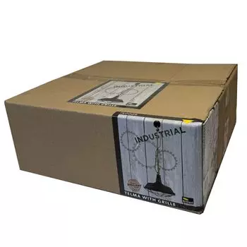 Блестящий подвесной светильник Telma-With-Grille черный 37см макс. 60Вт E27 можно укоротить. BRILLIANT